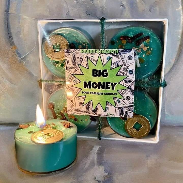 Big Money Tealight Candles - Set of 4