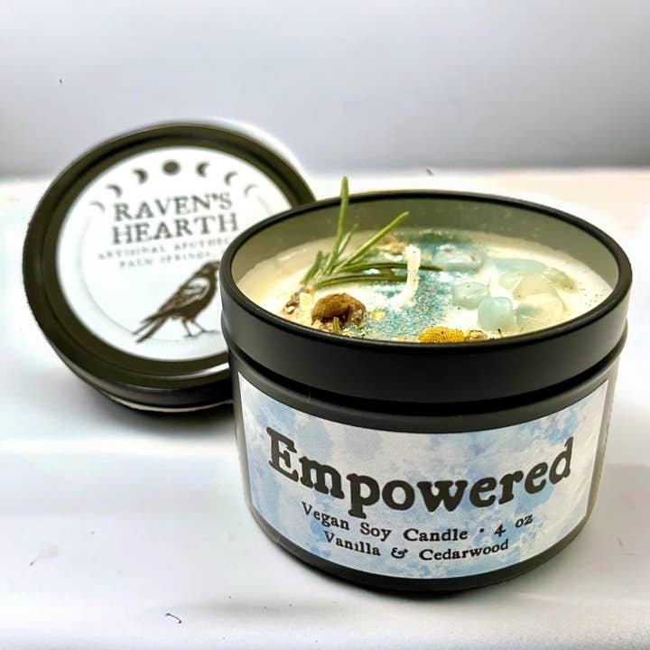 "Empowered" Soy Candle Vanilla & Cedarwood Meditation