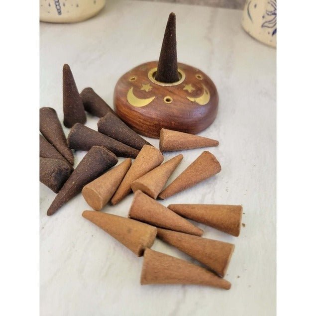 Natural Incense Cones, Incense Cone Assortment - Pack of 10