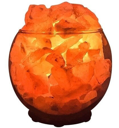 Sphere Aromatherapy Salt Lamp with Dimmer - Essential Oil Diffuser