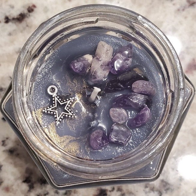 Artemisa (Witches Brew) Soy Candle Collection with Amethyst Stones and Charm